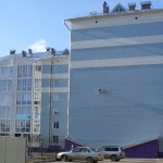 Фасад жилого дома по ул.Панфиловцев,19